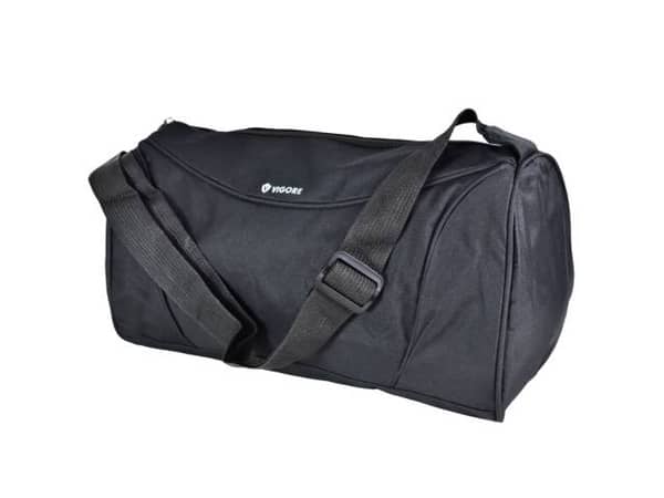 Bolso deportivo negro vigore 40x20x18cm.